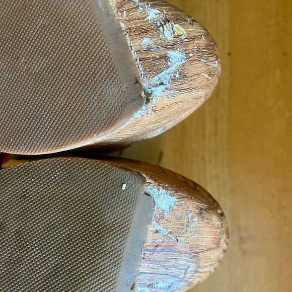 JEFFREY CAMPBELL ROXIE WOODGRAIN PLATFORM 6 - Picture 7 of 7